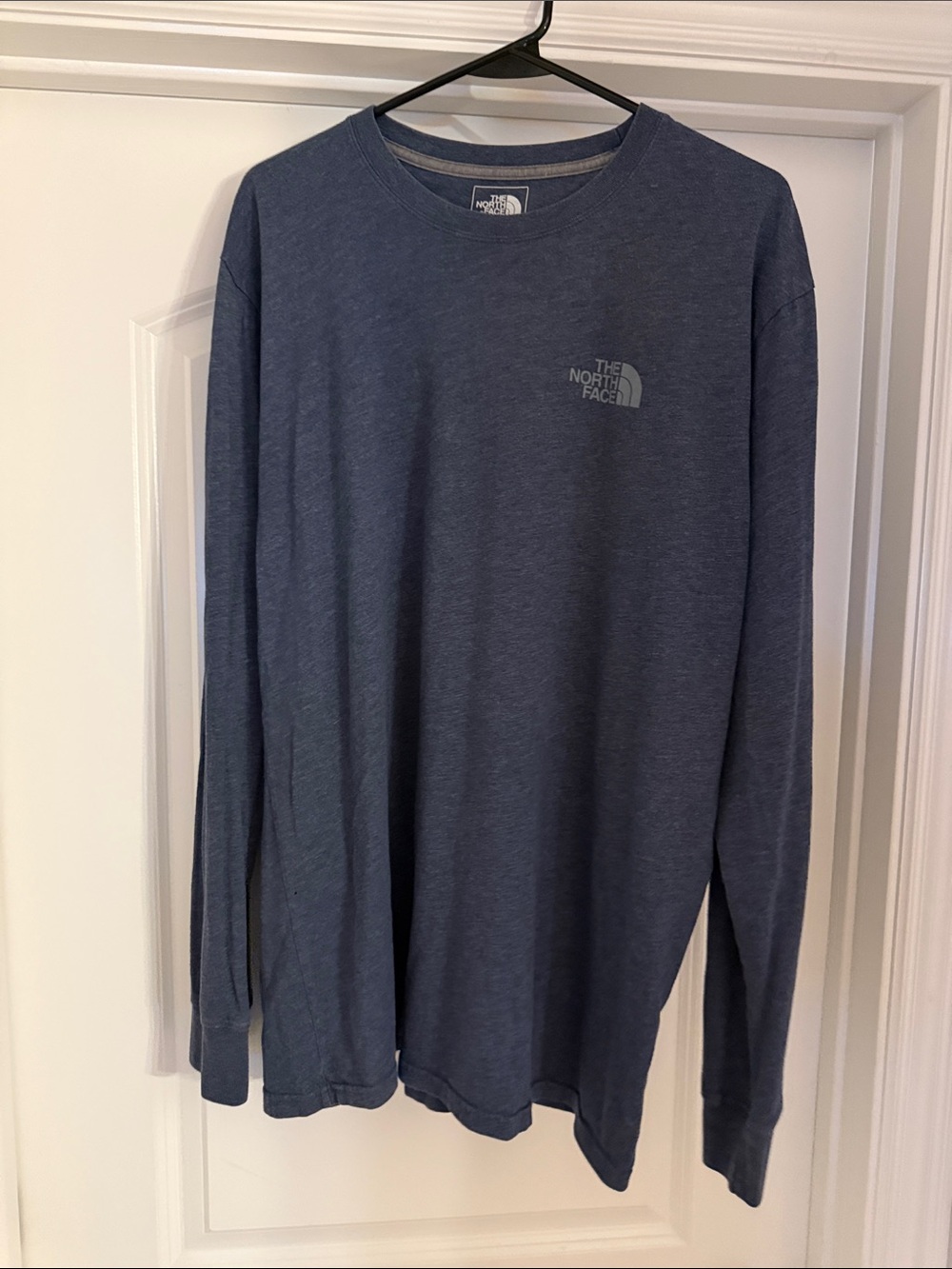 The North Face Men's Long Sleeve Tee - Heather Navy